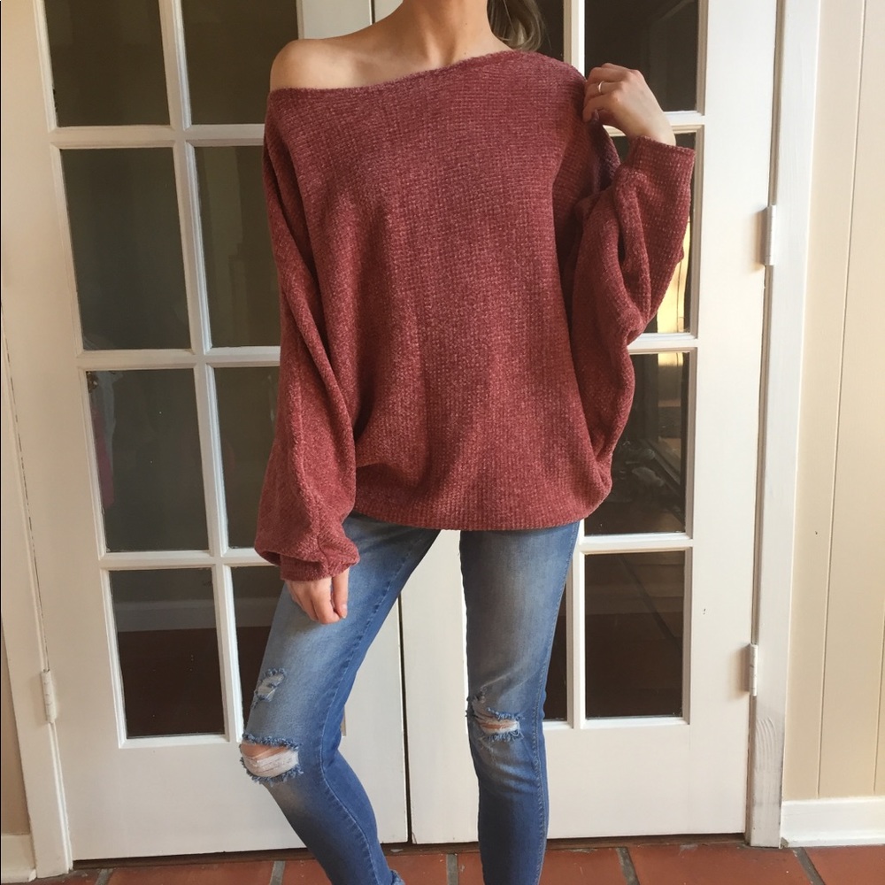 LAST ITEM▫️Ginger Chenille Dolman - Picture 2 of 8